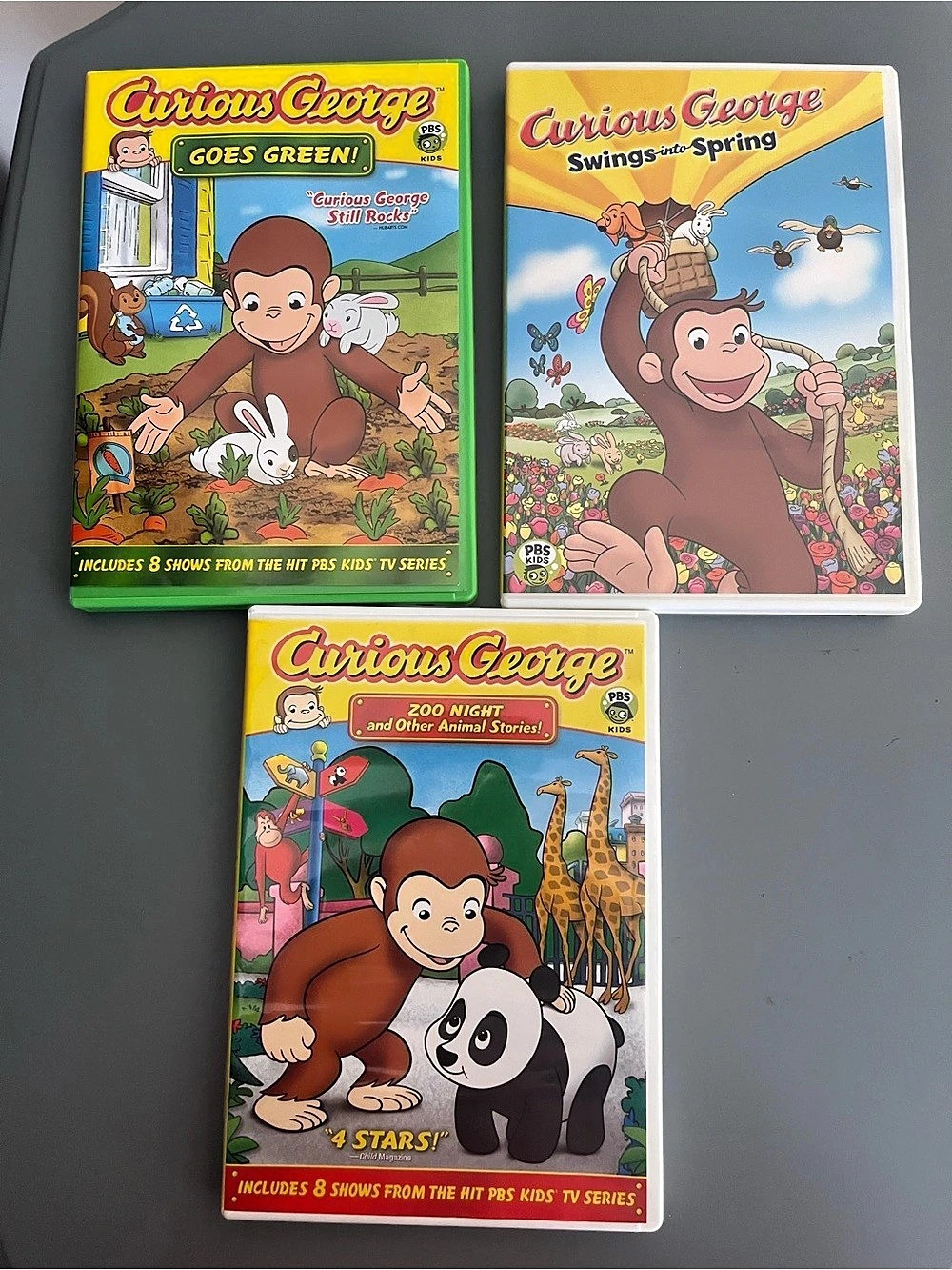 Curious George DVD Collection: Goes Green, Spring & Adventures